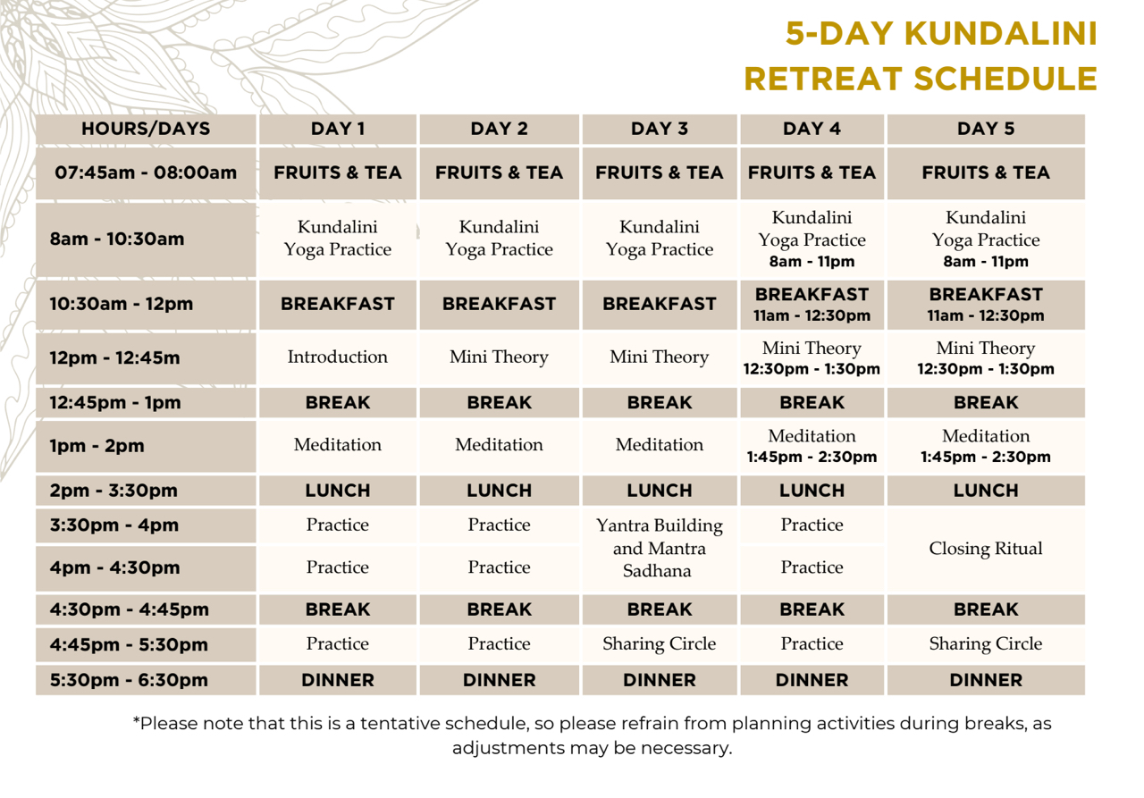 5 Day Kundalini Retreat